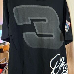 Men's Black Graphic Tee with Signature Design